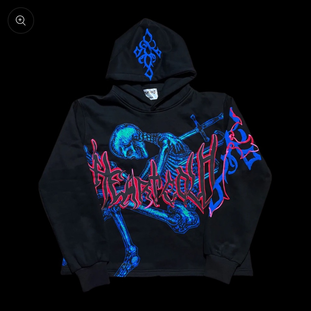Skull crusher black hoodie